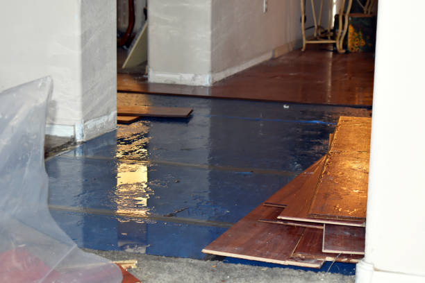 Professional Water Damage Restoration technician working in Wyandanch, NY